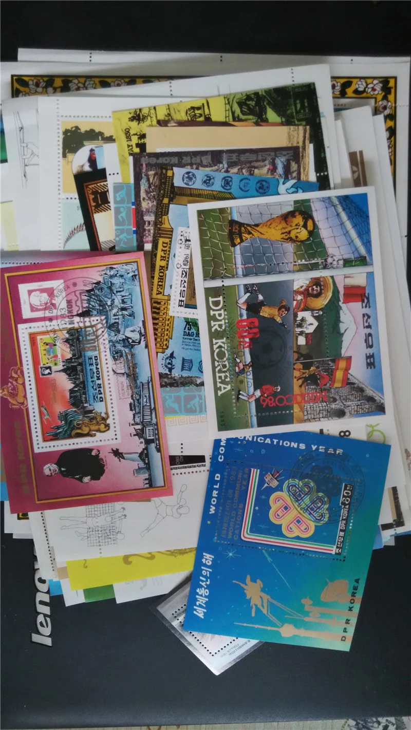 Множество 100 NN Корея оригинальные штампы почтовые отметки Восточная Азия страна