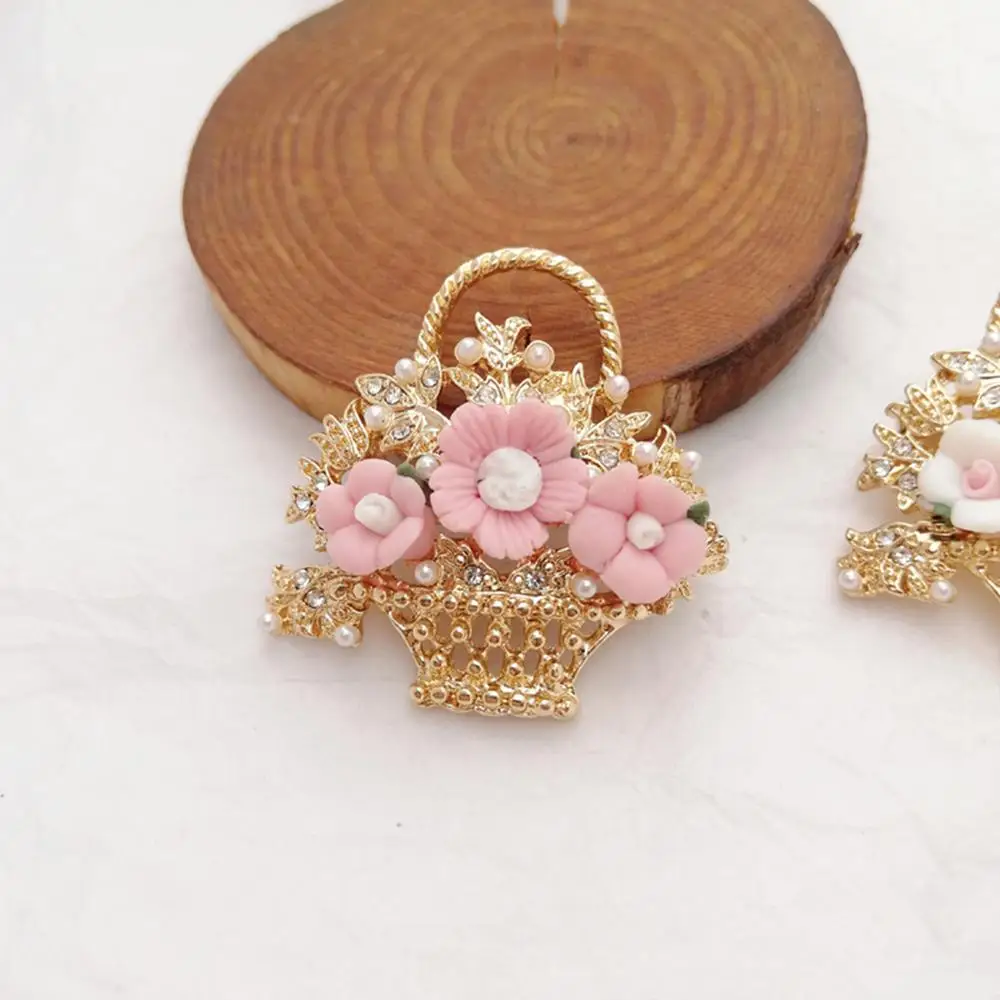 2 шт. женская брошь в виде корзины с цветами|Броши| |