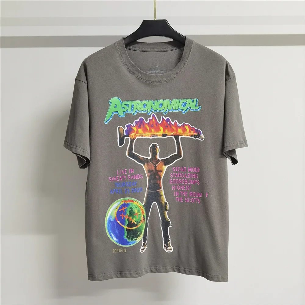

HIPHOP Digital Printing Travis Scott Cactus Jack T-Shirt Men Women Best Quality Tops Tee best seller t shirts men