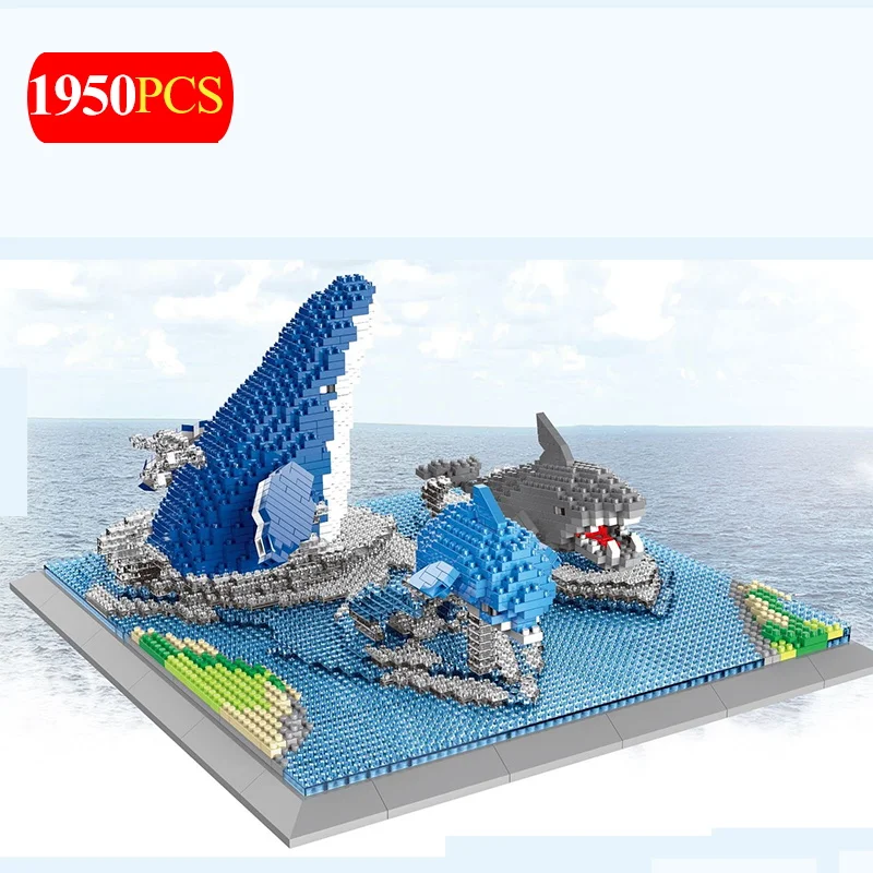 

1950Pcs Creative DIY Zoo Model Building Block Toys For Kids Creator Blocks Famous Animal World Toys for Kids Educational Bricks