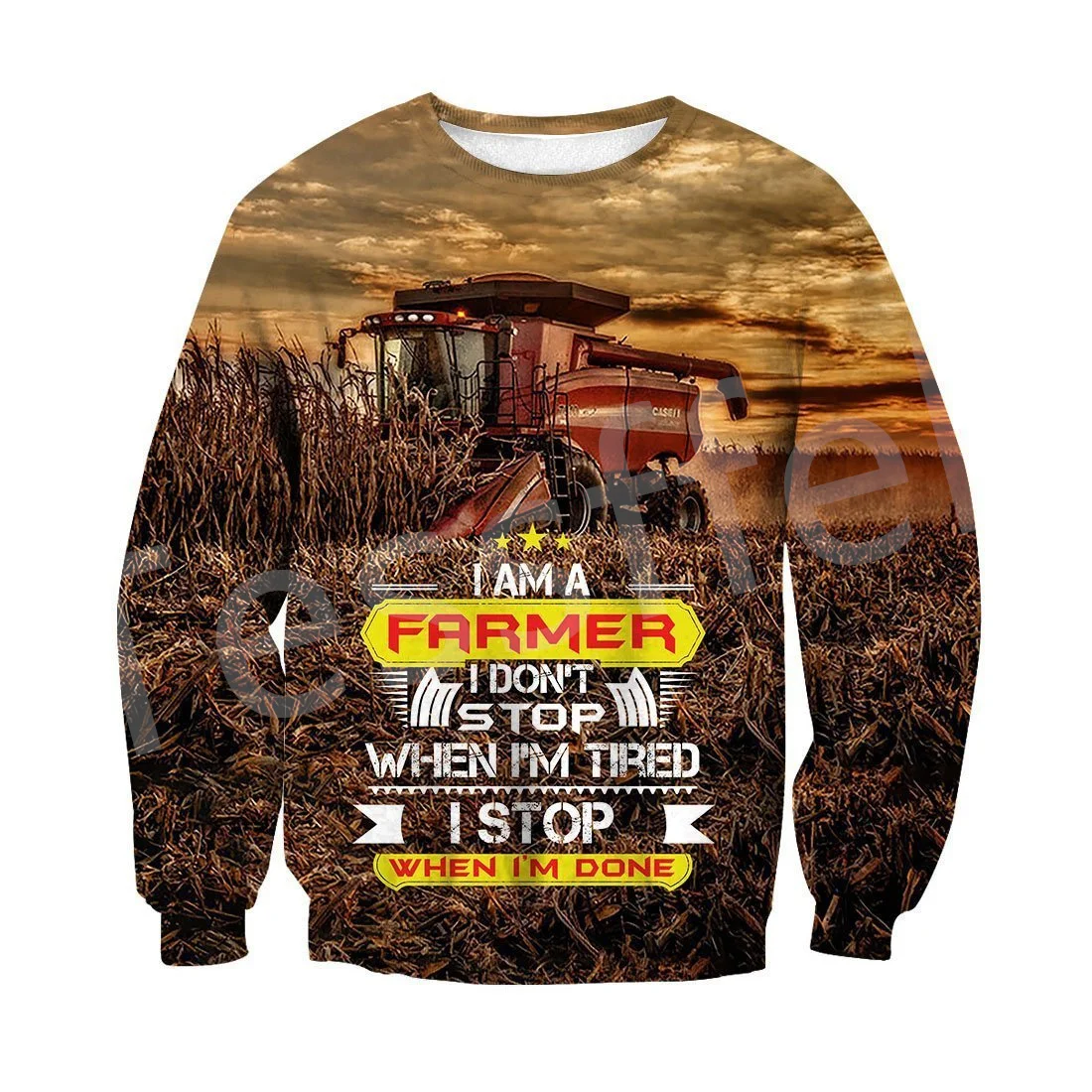 

Tessffel Newest Worker Farmer Tractor Instrument Camo Pullover 3DPrint Streetwear Tracksuit Autumn Casual Hoodies Men/Women B-20