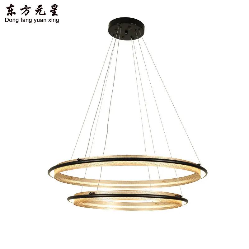 Современная светодиодная Подвесная лампа художественное освещение с кольцами
