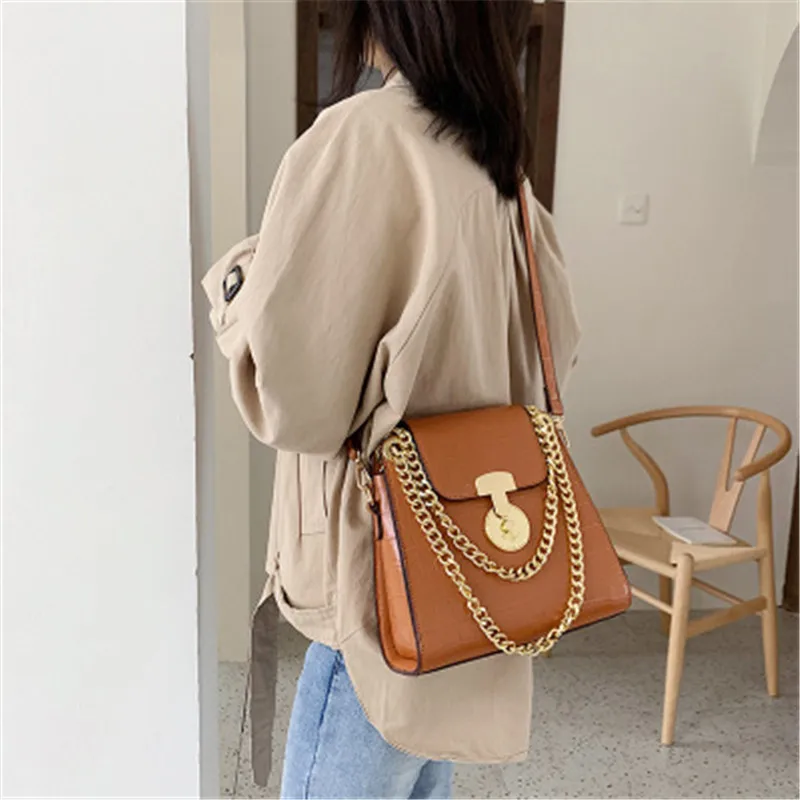 Женские сумки через плечо из искусственной кожи с каменным узором 2020 модные