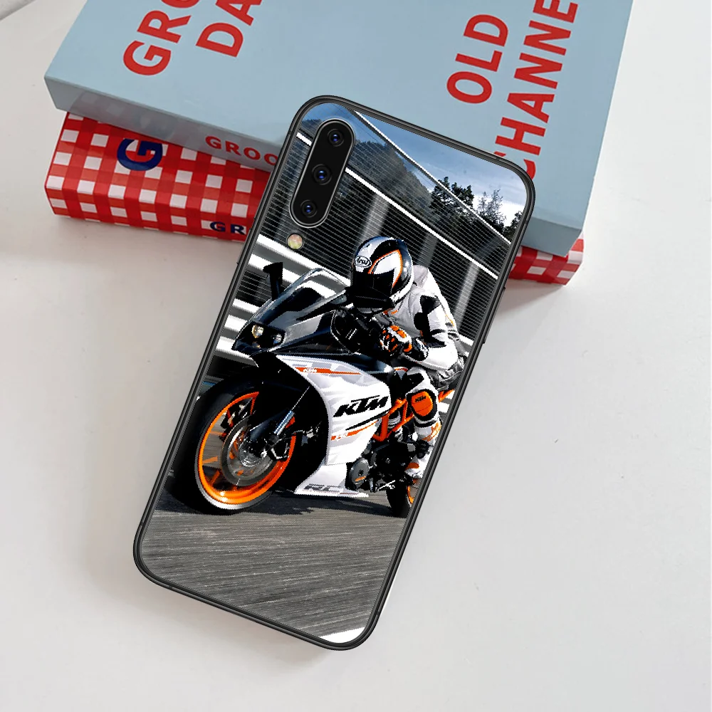 

KT Motorcycle Brand Cool Phone Case For Samsung Galaxy A 3 5 7 8 10 20 20E 21S 30 30S 40 50 51 70 71 black Coque Luxury Bumper