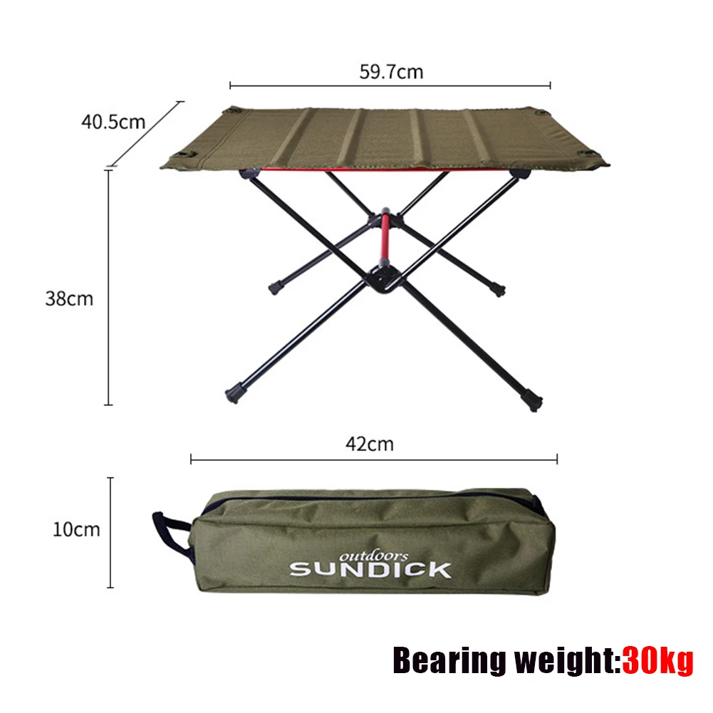 

1Pcs Outdoor Camping Side Table Foldable Portable Camping Outdoor Furniture Square Desk Aluminium Alloy Ultraliht with Carry Bag
