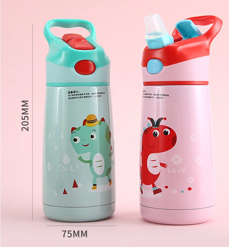 500 мл детская чашка для кормления с динозавром термос молока из нержавеющей стали