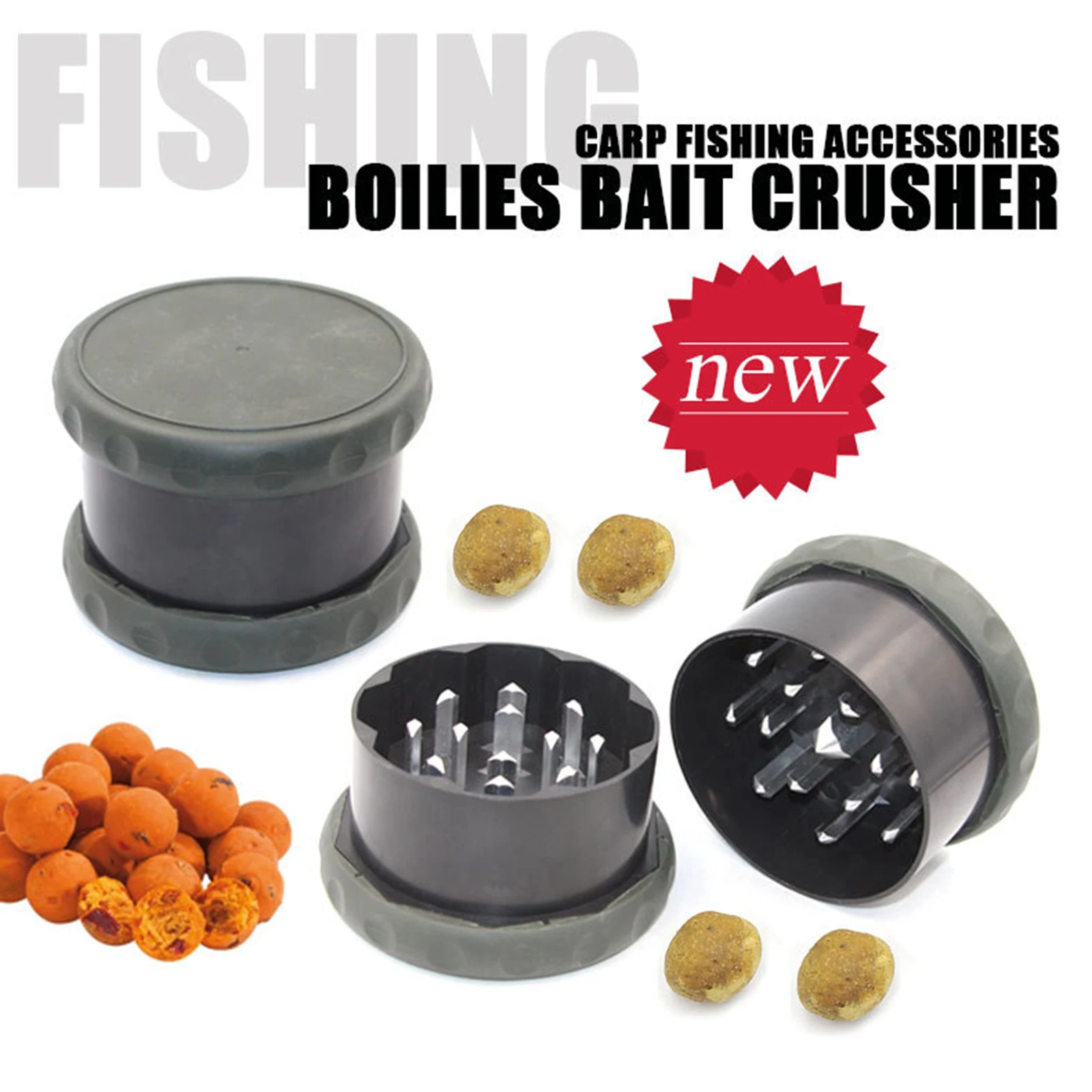 Fishing Boilie Baits Crusher Rubber Pellets Grinder Accessories Carp Fishing Tackles Boilie Crushing Box Case images - 6