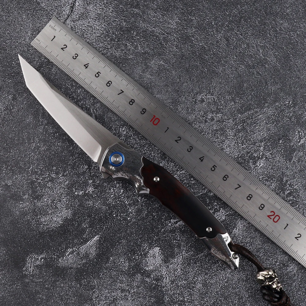 

Японский карманный складной нож из дамасской кованой стали высокого качества, многофункциональный карманный нож для повседневного исполь...