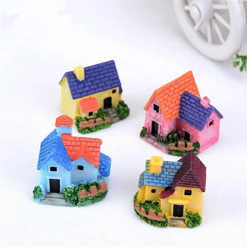 Мини вилла микро пейзаж мультфильм дом полимерные миниатюры Декор Сказочный Сад