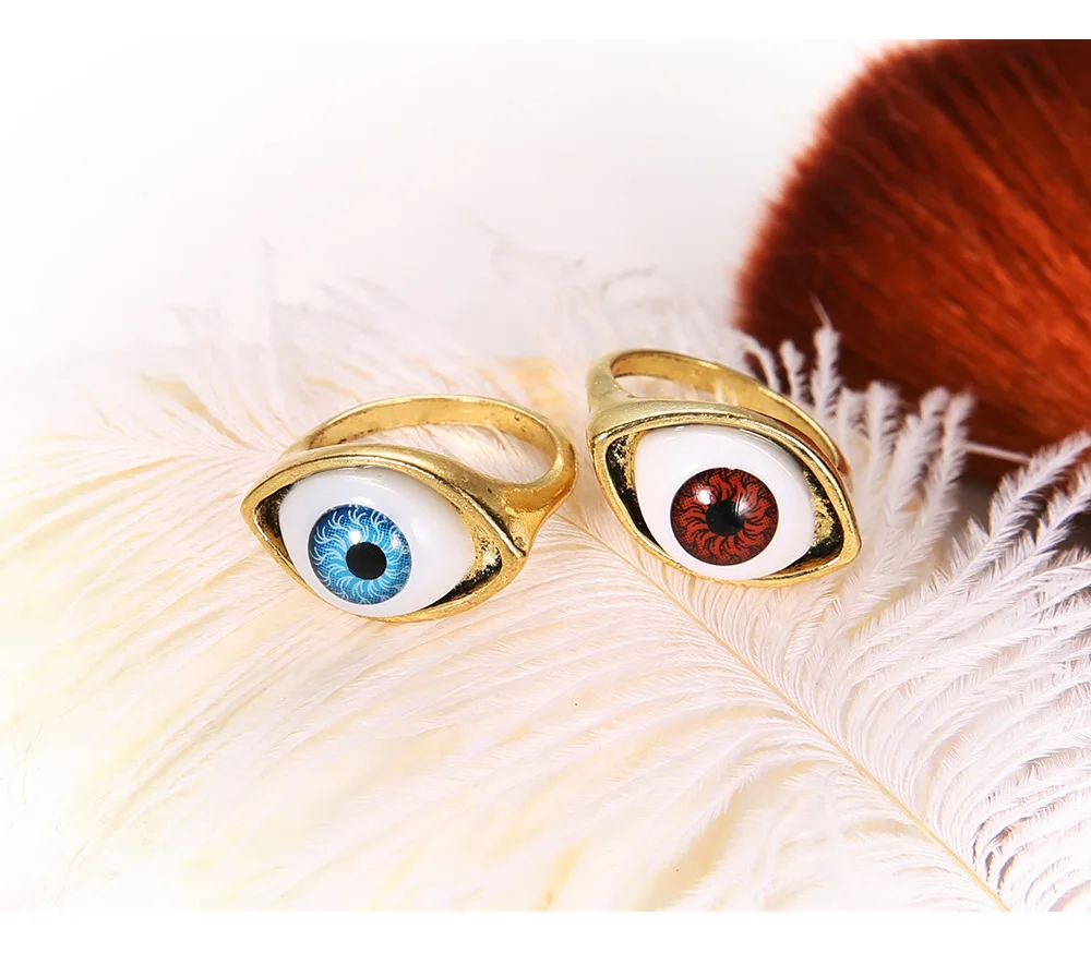 

Evil Eye Ring For Mens Rings For Women Halloween Rings Kids Korea Jewelry Simple Ring Gift For Men Aristocats Hiphop/Rock Party