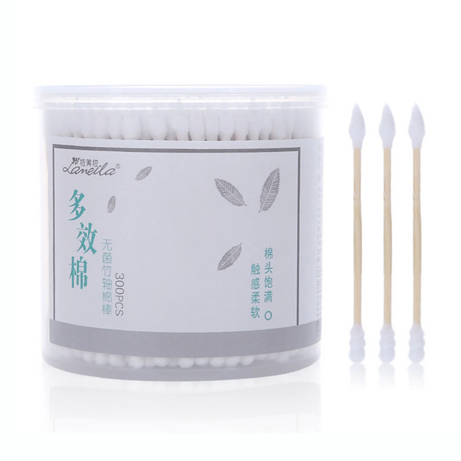 300 шт. одноразовые двухсторонние ватные палочки для малышей домашних животных