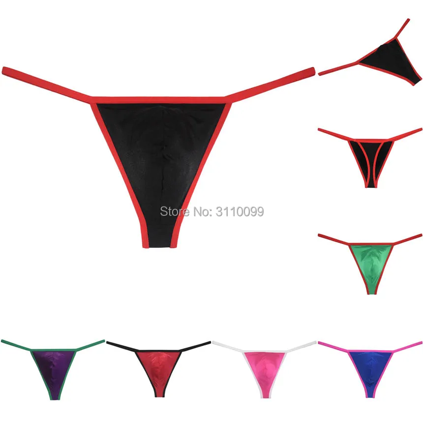 

Men's String Bikini Thong Spandex Hipster Bulge Pouch Underwear Stretchy T-back