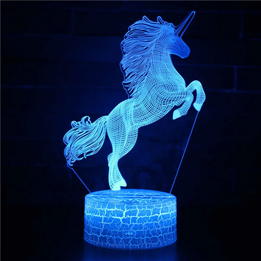 

USB LED Decoration Home Children's Room Bedside Night Light Decoration Light Acrylic Board(Horse) 4mm 6mm Custom processing
