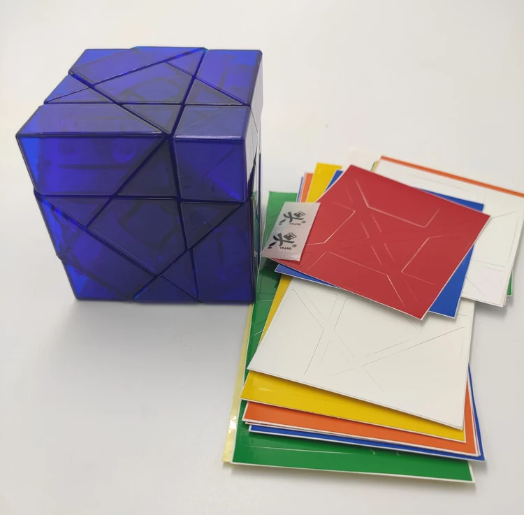 Dayan Tangram Extreme без наклеек черный прозрачный фиолетовый синий ограниченная