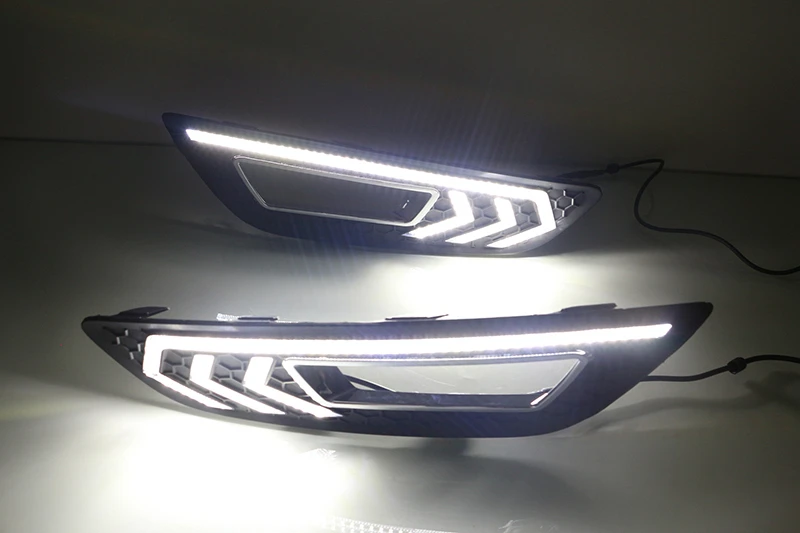 CSCSNL 1 комплект для Ford Focus 3 mk3 2015 2016 2017 2018 светодиодный ные дневные ходовые огни
