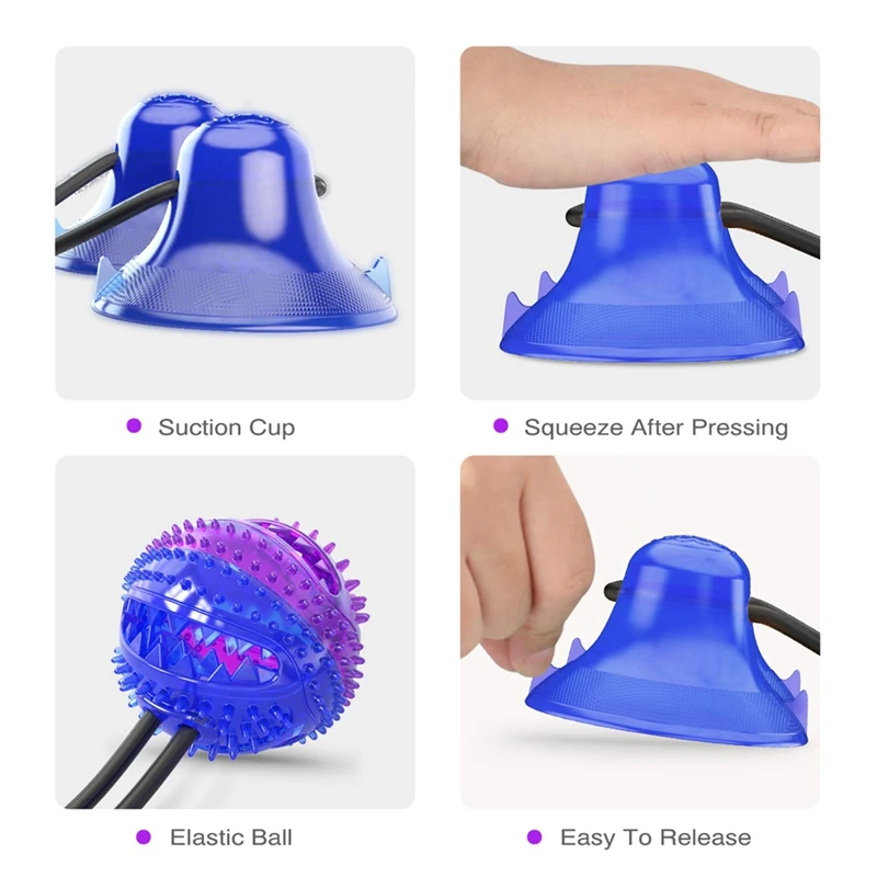 

Dog Interactive Suction Cup Dog Toy TPR Ball Toys Elastic Ropes Dog Tooth Cleaning Chewing Toys Molar Bite Pet Puppy Supplies