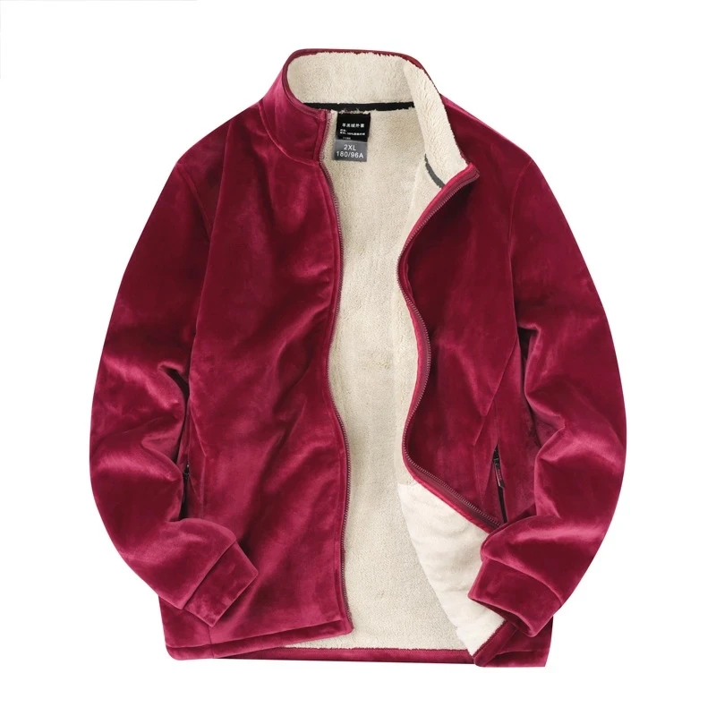 

Autumn Winter New Fleece Jacket Men Sport Running Jacket High Quality Plus Size Coats 8XL Warm Outerwear Hoodies Male Gym