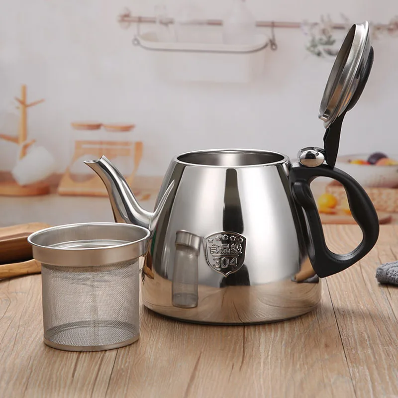 Дешево Высококачественный чайник из нержавеющей стали емкостью 1,2 л/1,5 л Купить Высококачественный чайник из нержавеющей стали емкостью 1,2 л/1,5 л