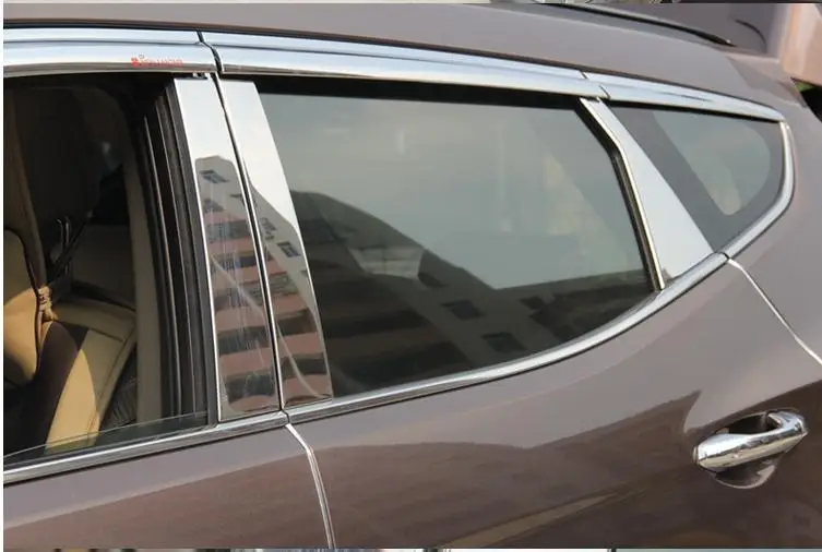 Высококачественная накладка на окно из нержавеющей стали (набор 6 шт.) для 2013 2014 2015