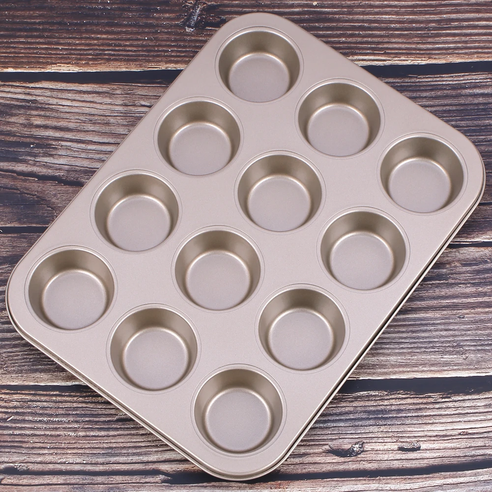 12-полости антипригарное покрытие круглая форма для маффинов Форма выпекания из