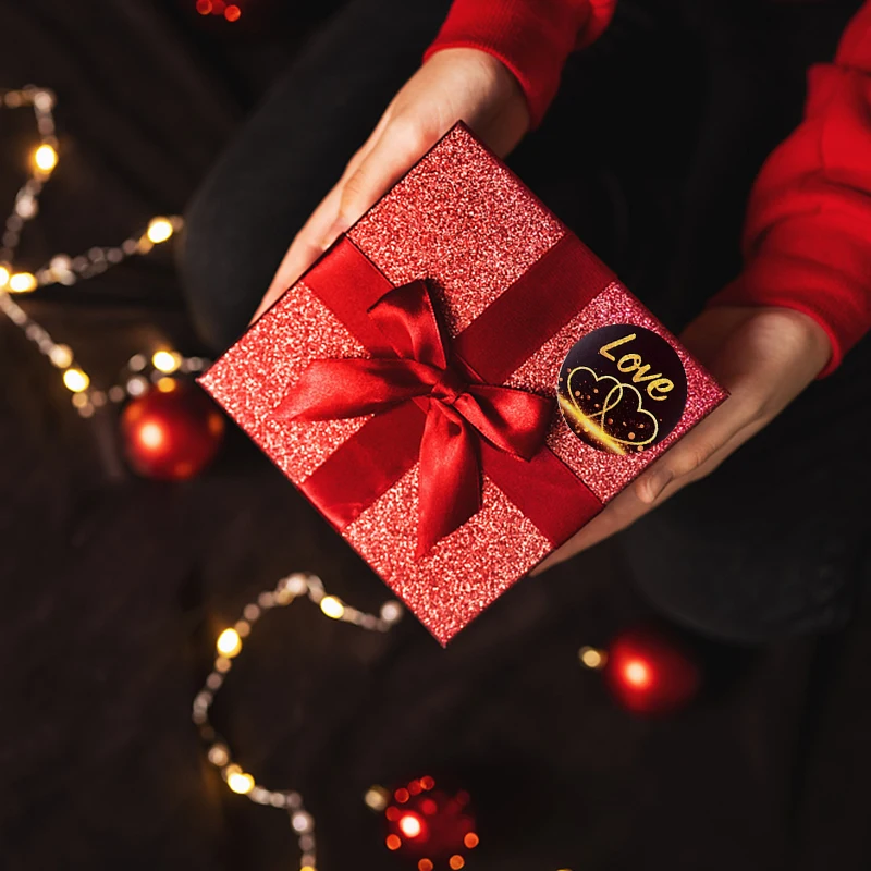 

500pc 2.5cm Thank You Stickers Seal Labels I LOVE YOU Valentine's Day Sticker Handmade Gift Packaging Seal Sticker Wedding Decor