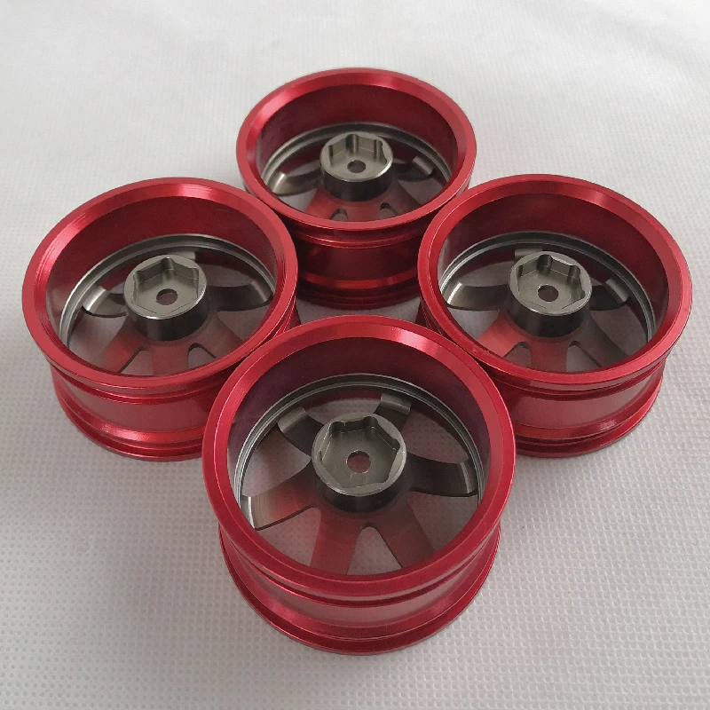 4pcs RC Aluminum 1/10 Wheels Rims for Car CNC Machined 6/9/12mm Offset On-road Drift Touring Model Hobby | Игрушки и хобби