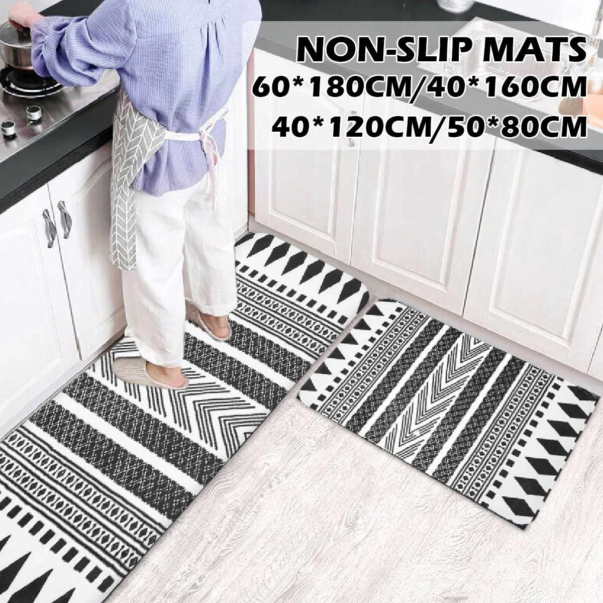 Входной коврик напольный кухонный ковер длинный нескользящий для гостиной