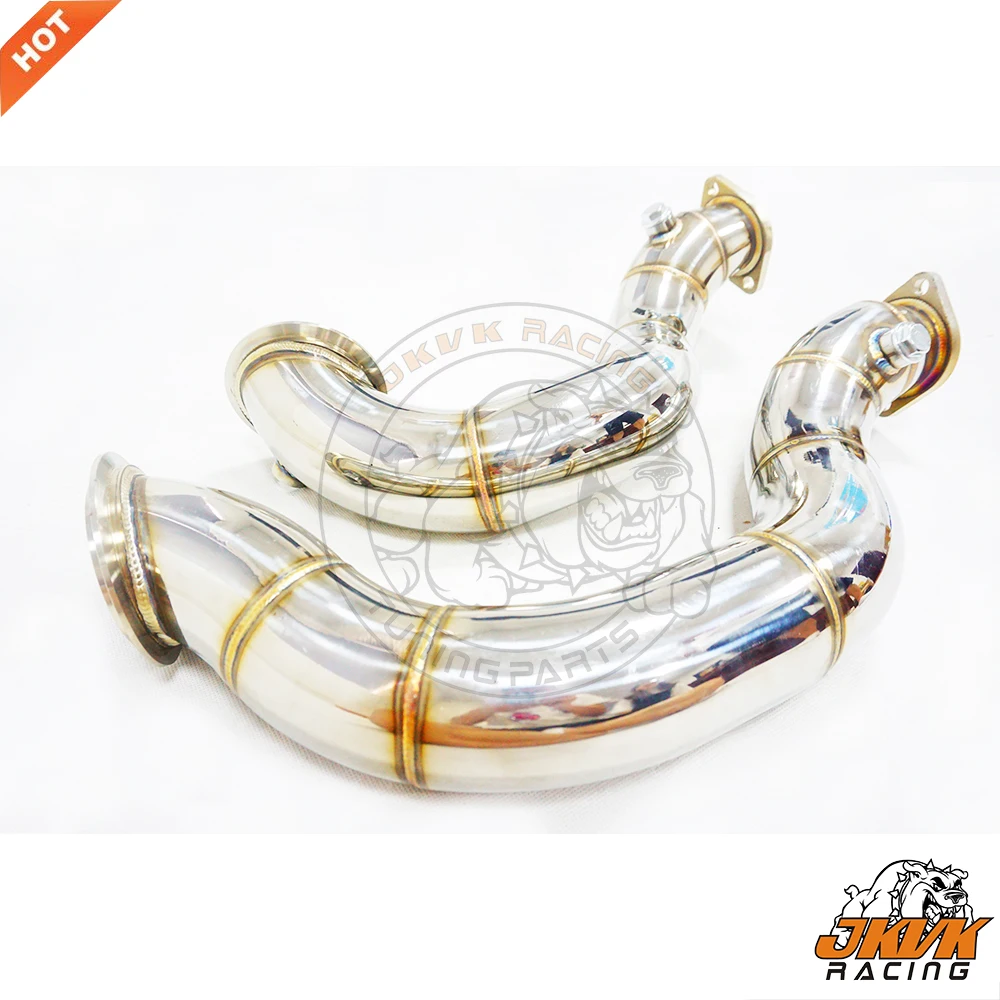 Выхлопная труба JKVK RACING 3 0 '' турбо без косточек для 135i 335i Z4 N54 E82 E87 E81 E90 E91 E92