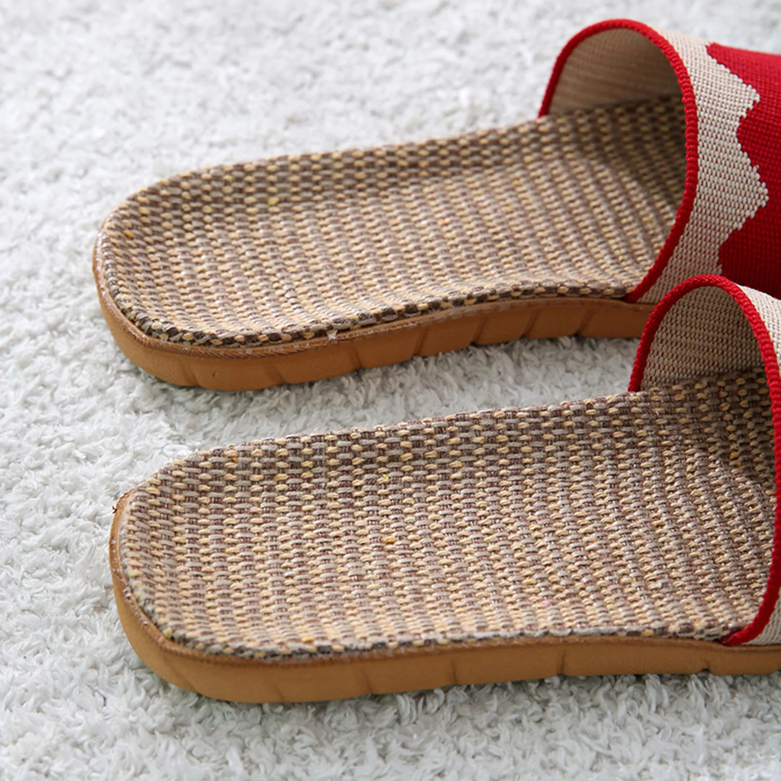 

2021 Fashion Summer Couples Slippers Men Casual Linen Slides Non-Slip Home Flip Flops Indoor Shoes Men Beach Sandals Slippers 23