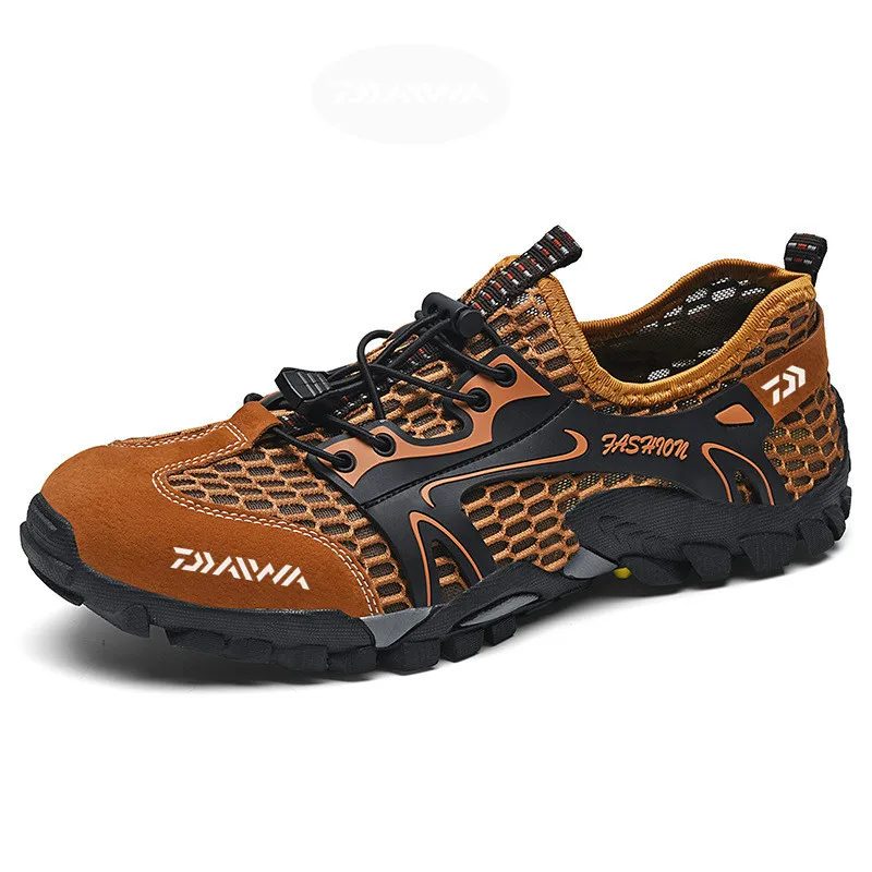 

Ботинки Daiwa мужские для походов и рыбалки, нескользящие сапоги для скалолазания, дышащая нескользящая обувь для спорта на открытом воздухе ...