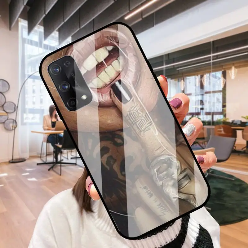 RUICHI сексуальный рукав для девушки с татуировкой Oppo R9 11 17 PRO F5 7 9 A5 37 57 59 83 стеклянный