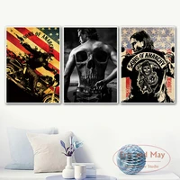 sons of anarchy tv series posters and prints canvas painting wall art picture abstract decorative home decor plakat
