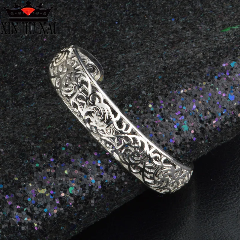 Модные женские вечерние браслеты манжеты с полым цветком CZ|Гибкие и жесткие