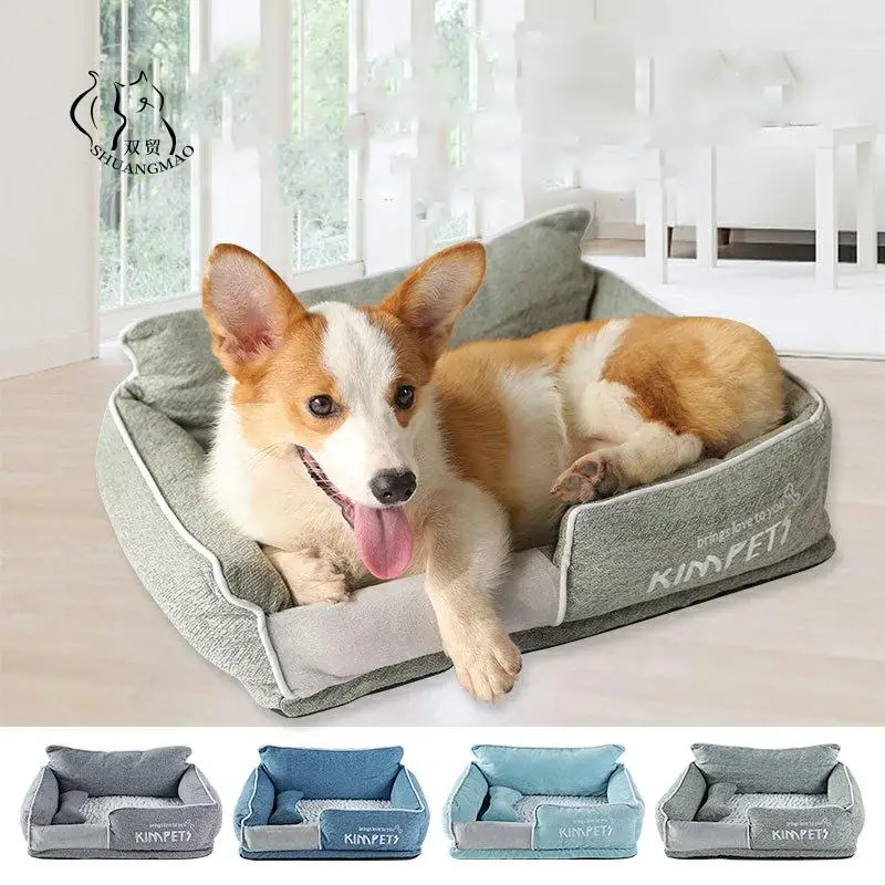

Dog Beds for Large Dogs Pet Kennel Fluffy Puppy Bed House Sofa Mat Small Medium Washable Waterproof Bottom Golden Retriever