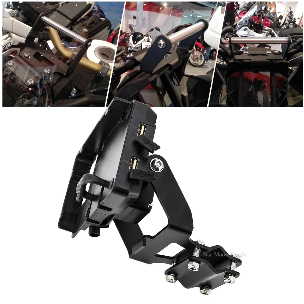 

Motorcycle windshield Stand Holder Phone Mobile Phone GPS Navigation Plate Bracket For Honda Africa Twin CRF1000L 2018-2019
