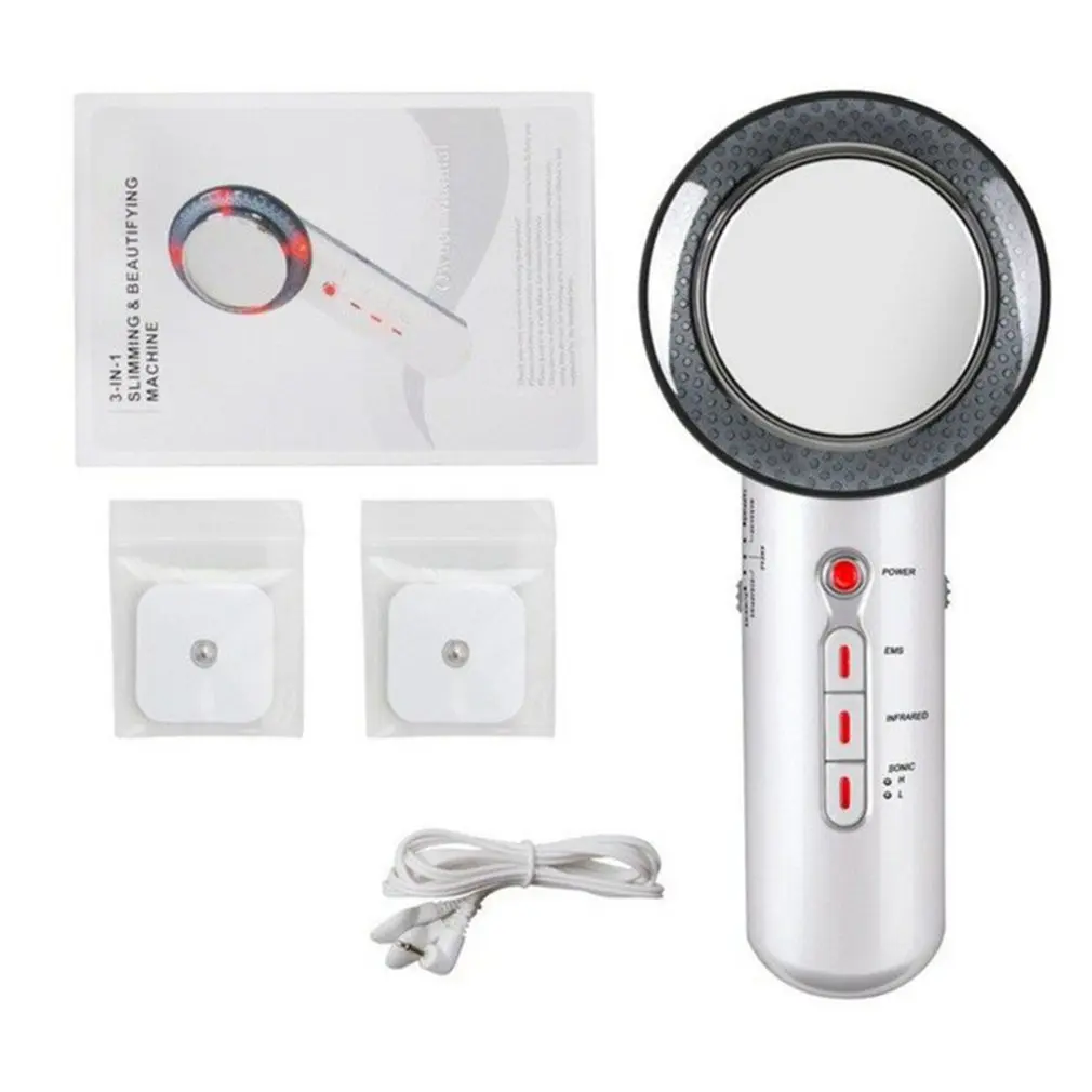 

3 in 1 ultrasound cavitation body slimming massager anti cellulite fat burning painless galvanic infrared massager