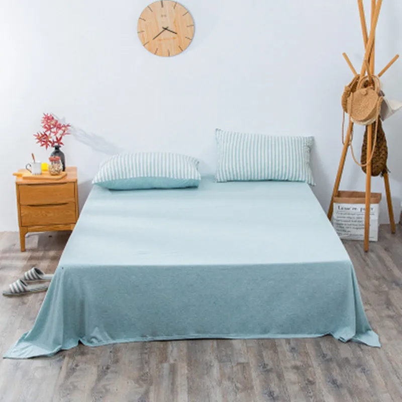 

100%Cotton Bed Sheet 1PCS Mod Bed Sheets Soft Cotton For King/Queen Size Single Home 1.5M/1.8M Bed Bedding Cover Japanese Style