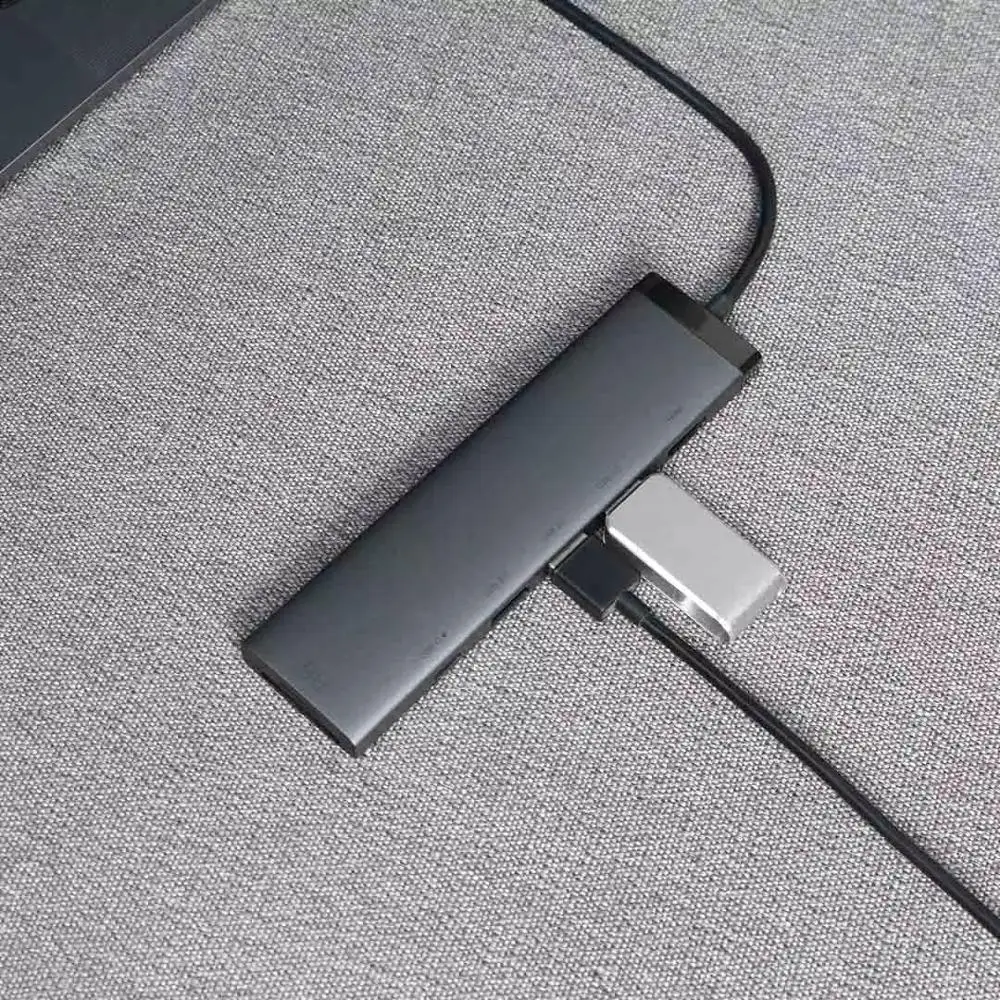 Адаптер док-станции MIIIW Type-C 7 в 1 конвертер портов с 4K HDMI HD дисплеем/100 Вт USB-C PD/3 USB 3