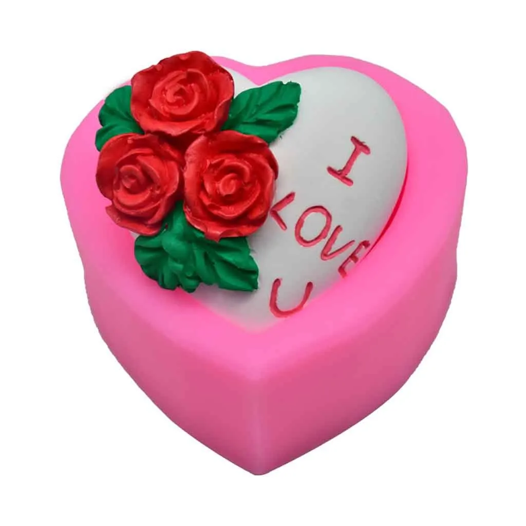 Форма для изготовления тортов в виде сердца розы | Дом и сад