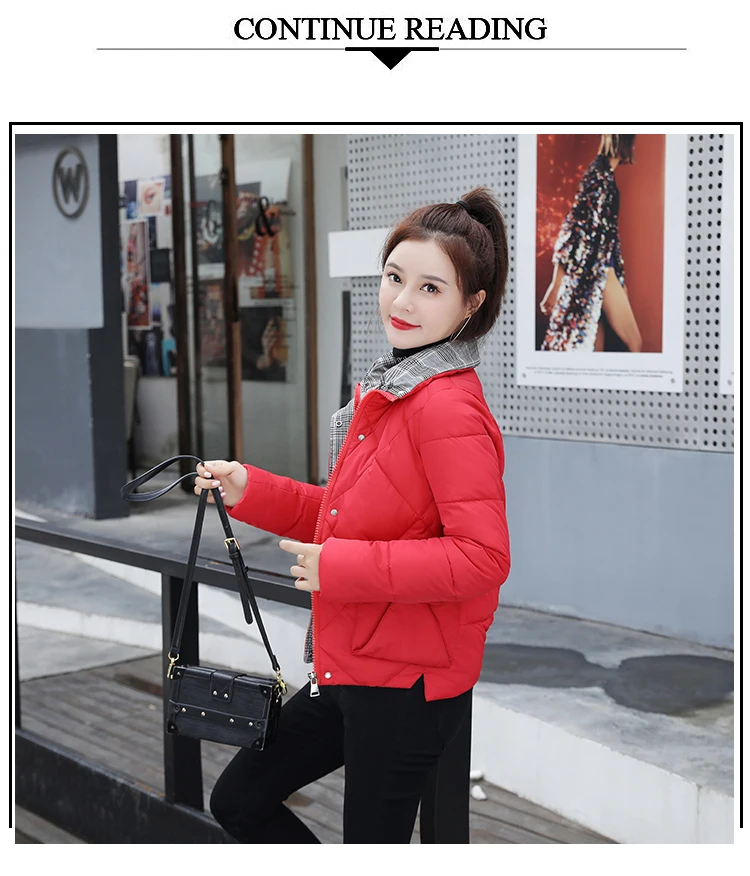 Tcyeek Winter Jacket Women Parkas Mujer Women's Down Cotton Jackets Feminine Hiver Warm Coat Fit Office Ladies Clothes 1986