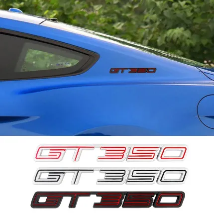 

car sticker GT350 alloy trunk fender Auto body decoration for Ford fiesta mustang Shelby focus mk2 ranger g2 1200 accessories