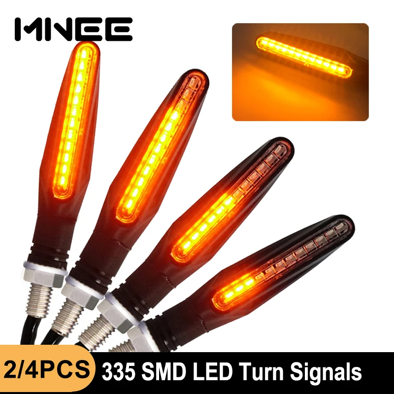 Светодиодный поворотники светильник для мотоцикла 12 * 335SMD хвост проблесковый