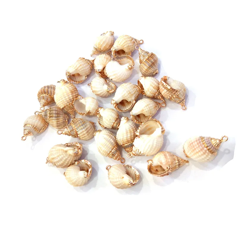 

10Pcs Necklace Pendant Conch-shell Pendant Wholesale For Jewelry Making Necklace Handiwork Sewing Craft Accessory