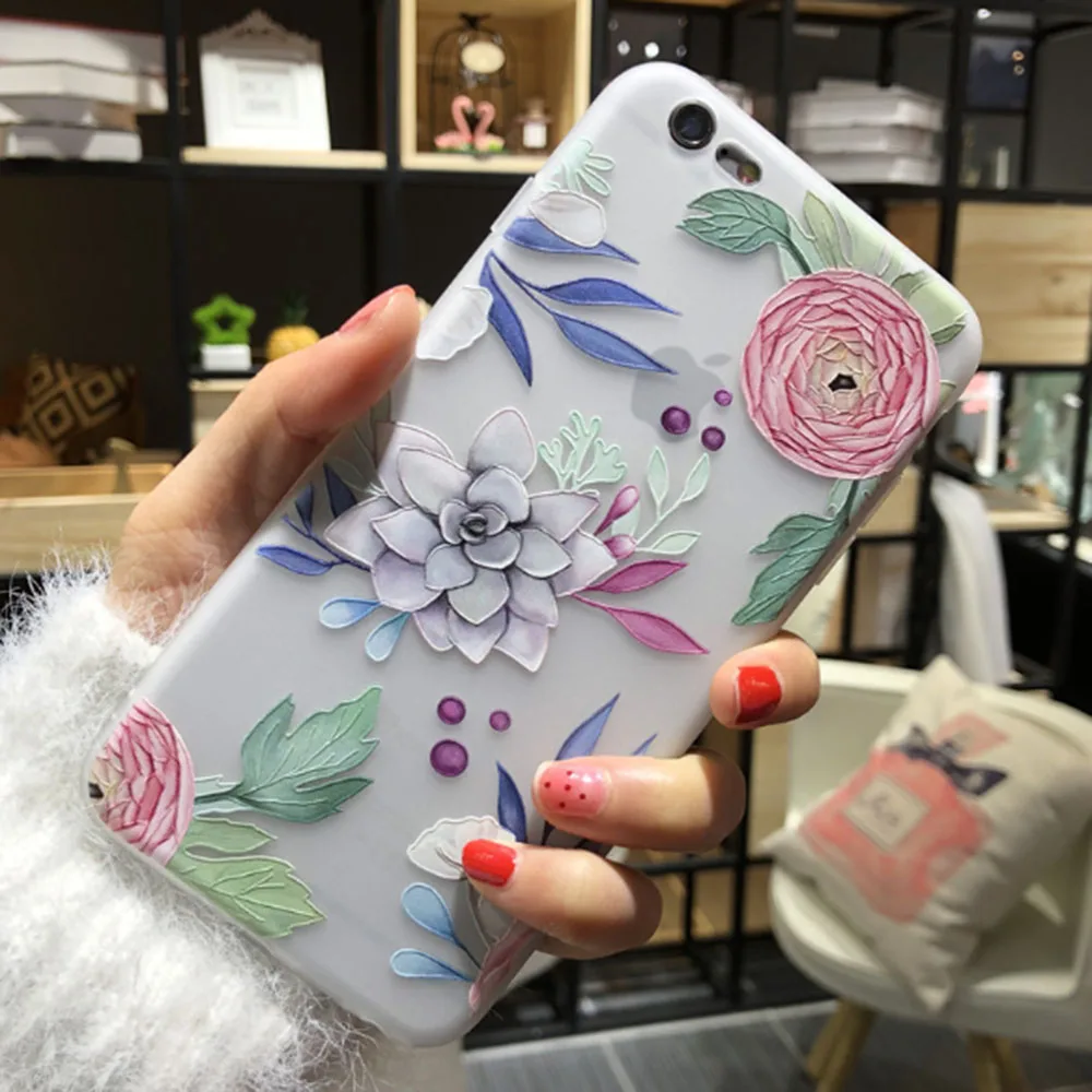 

Fresh Plant Aloe Cute Phone Case For iPhone 7 7 Plus 8 6s 6 Puls xs Max Protective Case Suitable For iPhone Case X XR XS