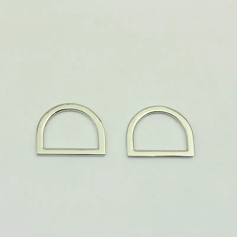 25mm Silver Brass Diecast Metal Flat O D Rings for Webbing Strapping Bags Handbag Dog Collar Hardware Leather Craft Accessories