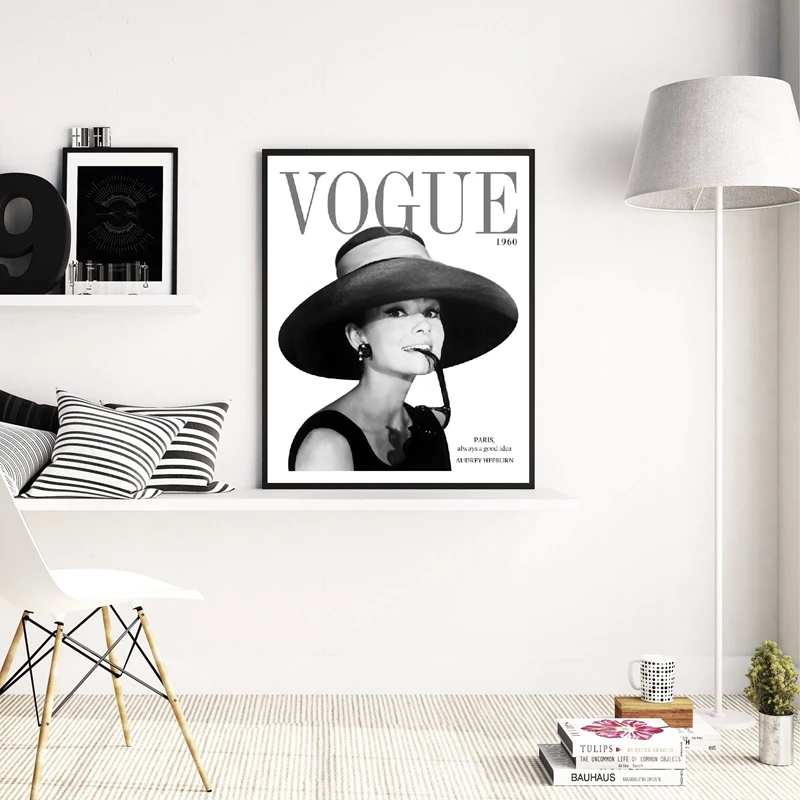 Настенная Модульная картина HD картины Модная Современная Картина на холсте Одри