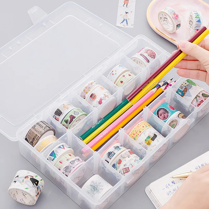 

24 Grids DIY Tools Screw Organizer Plastic Packaging Box Portable Electronic Components Removable Storage Dividers Jewelry Case
