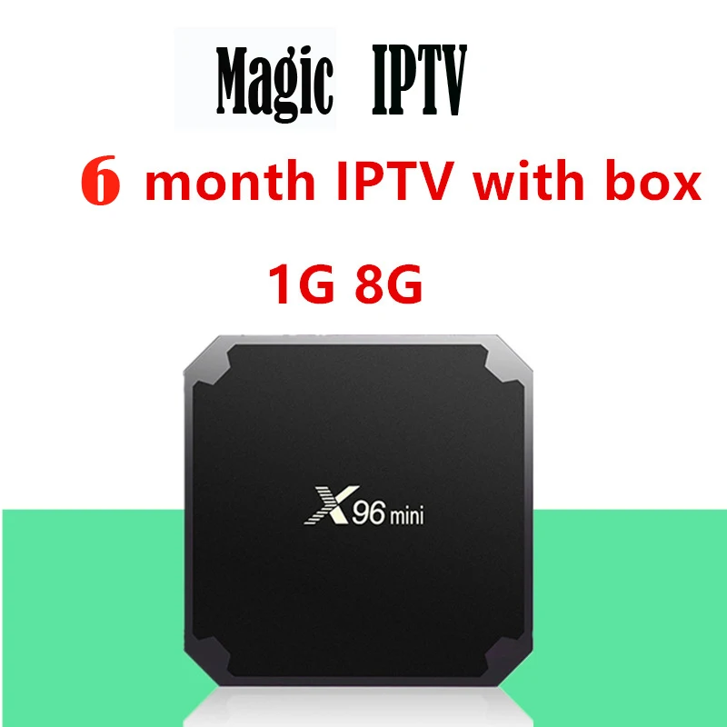 X96Mini Android tv Box 1 год французский IP tv M3U подписка Франция Италия арабский Бельгия Испания Швеция Португалия Smart IP tv Box - Цвет: 1G 8G With 6M IPTV