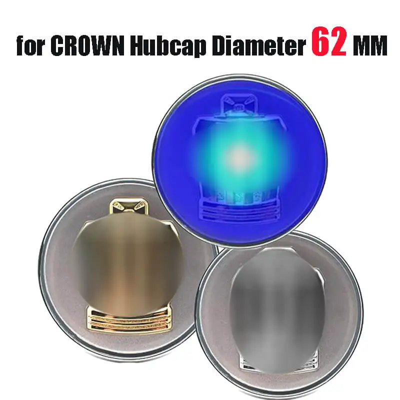 62 мм Магнитная подвеска светодиодные плавающие колпачки для колес с логотипом