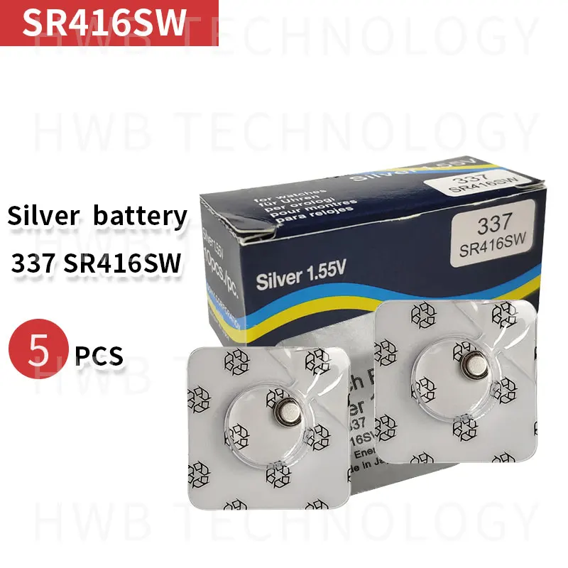 5X долговечный 337 SR416SW 623 D337 V337 SP337 кнопка батареи для часов